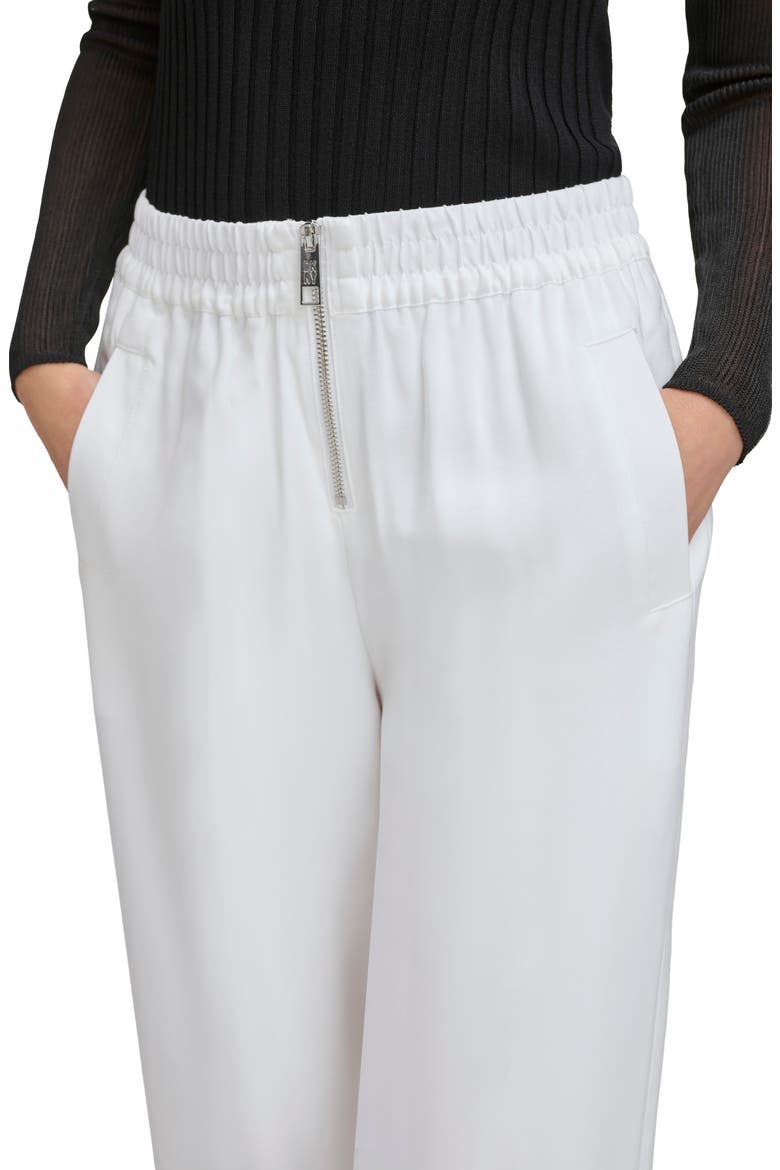Stretch Twill Wide Leg Pants, Alternate, color, IVORY