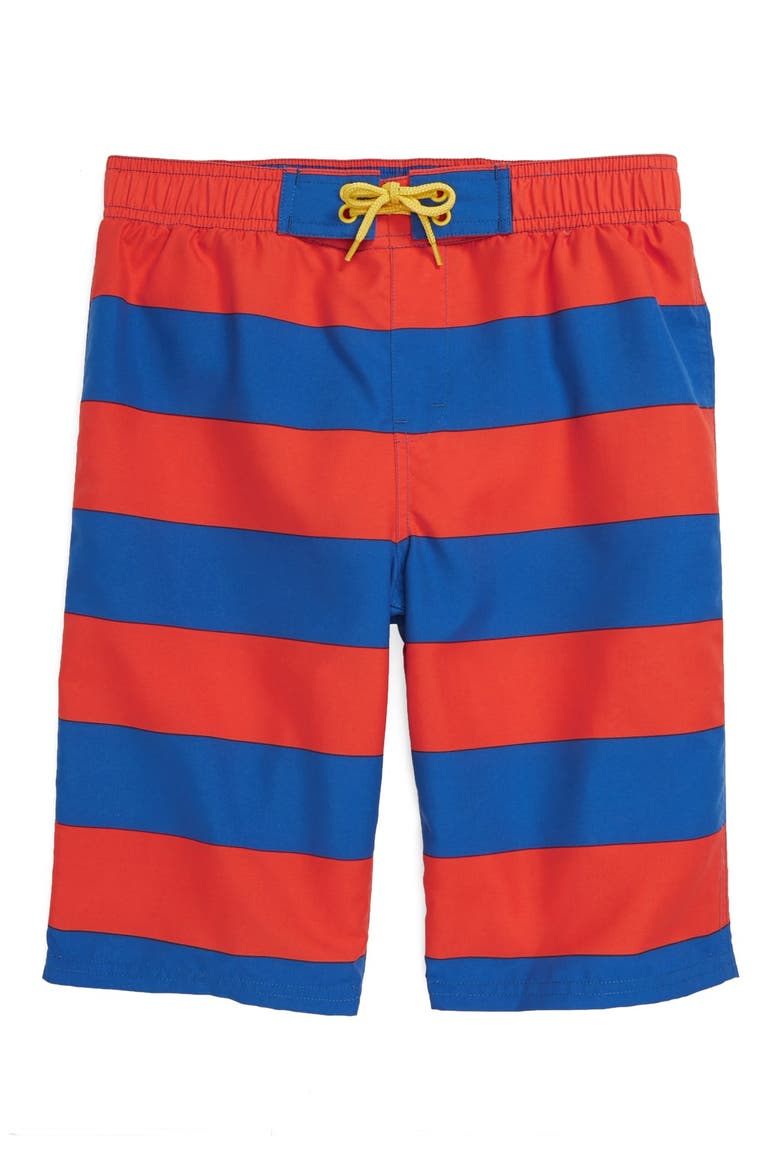 'Maximus' Swim Trunks, Main, color, RED GRENADINE STRIPE