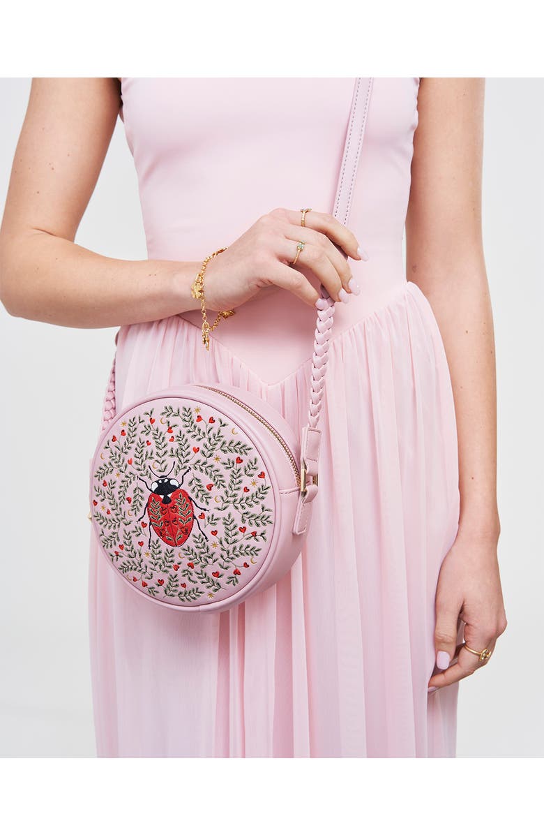 Fable England Chloe Ladybird Circle Bag, Alternate, color, Light/Pastel Pink