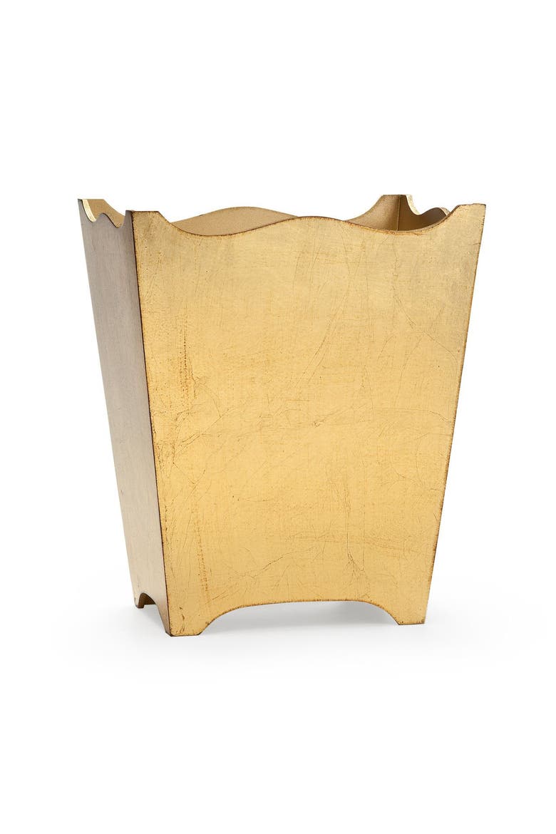 Classico Gold Waste Basket, Main, color, GOLD