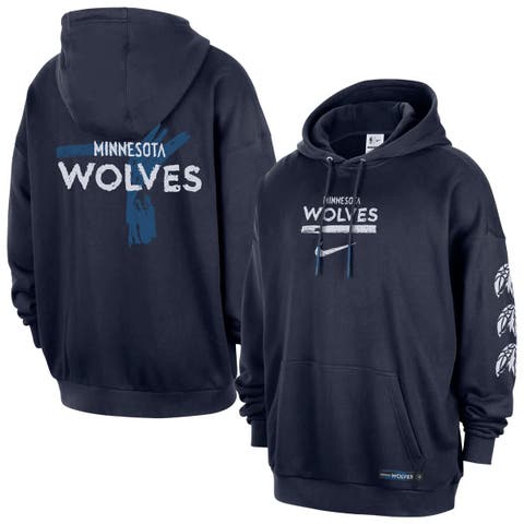 Men's Nike Navy Minnesota Timberwolves Courtside Club Premium Hoodie
