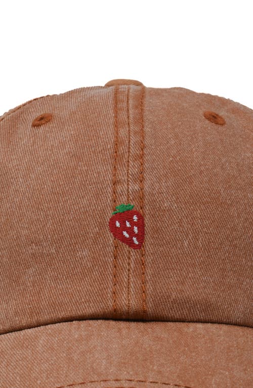 Dalix Lil Strawberry Dad Cap In Orange