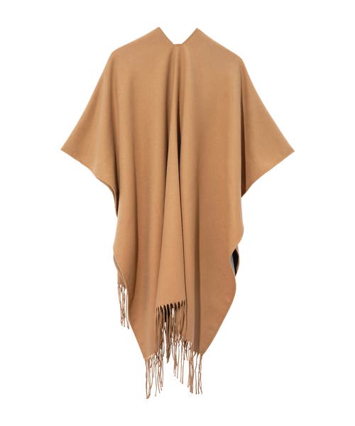 Echo Double-face Ruana In Blue