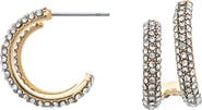 RIVKA FRIEDMAN Double Hoop Pavé Earrings