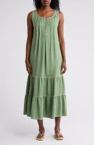 MAX STUDIO Sleeveless Split Maxi Dress