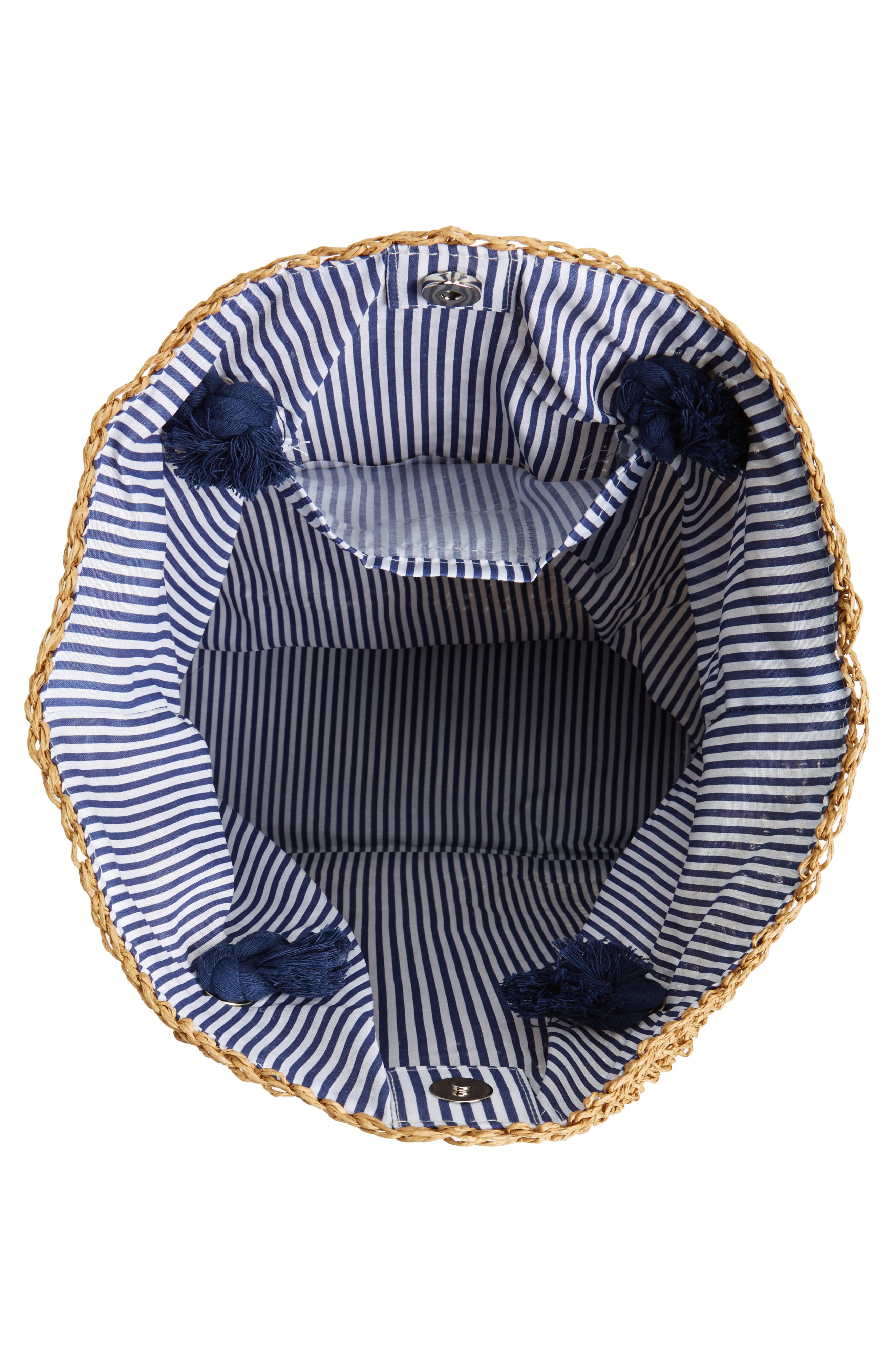 Cesca Rope & Straw Tote, Alternate, color, 
