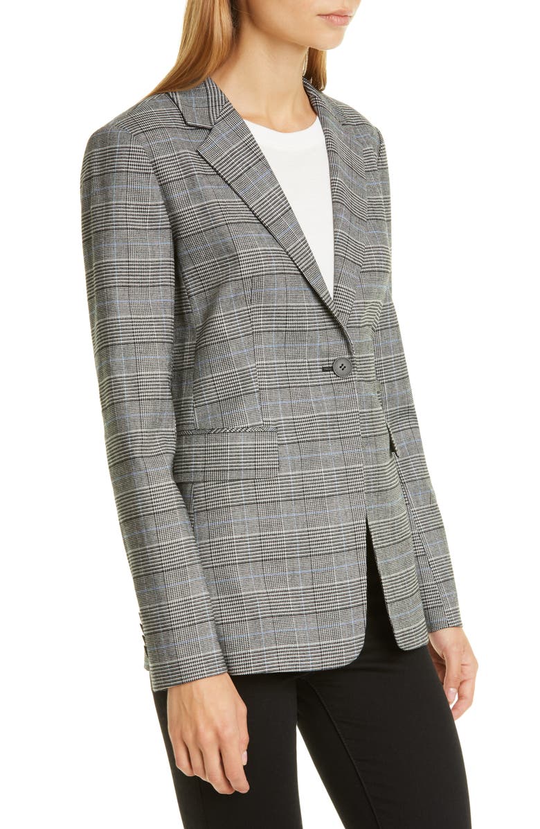 Nordstrom Signature Windowpane Check Single Button Blazer, Alternate, color, 