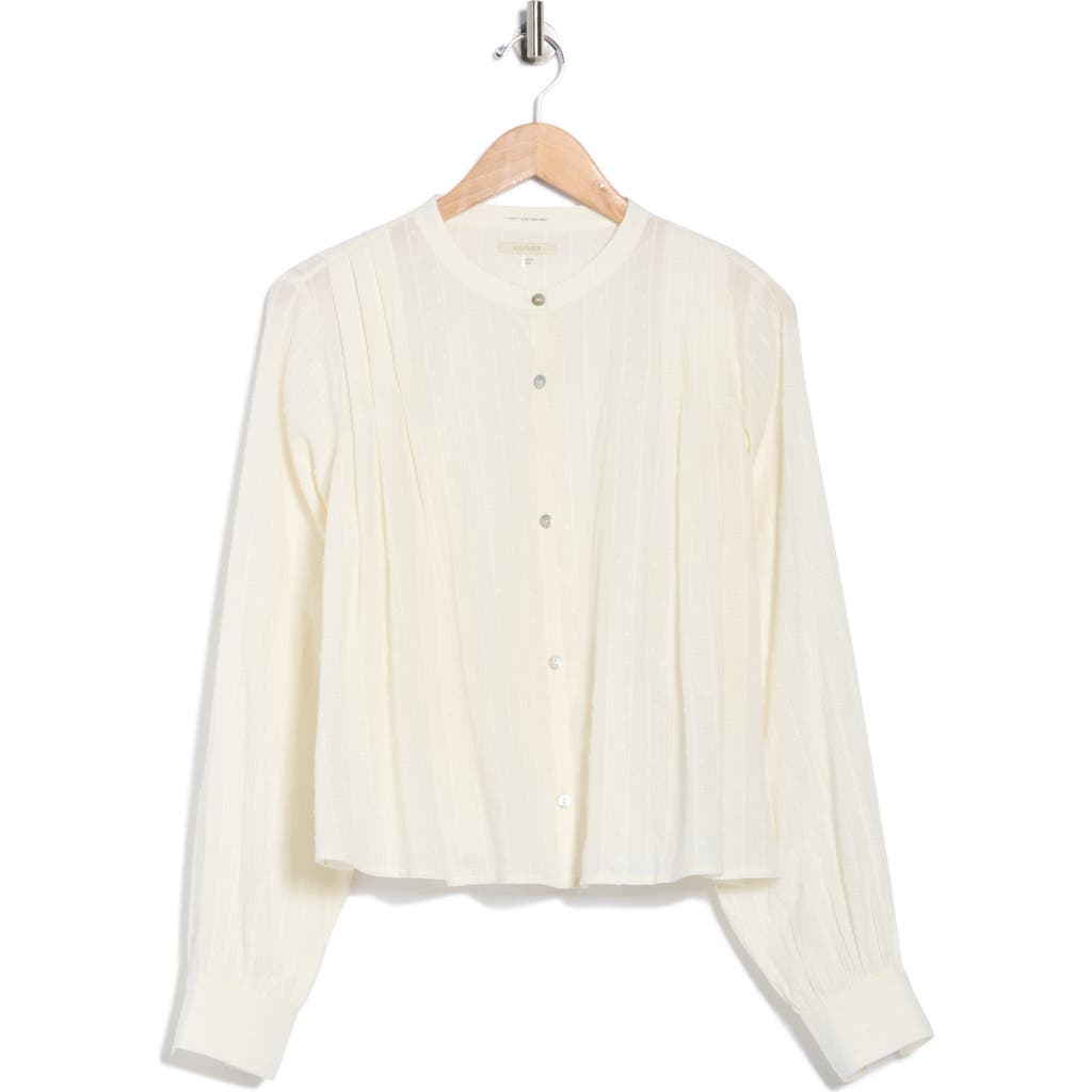 Mother The Come Undone Button-up Shirt In Neutral