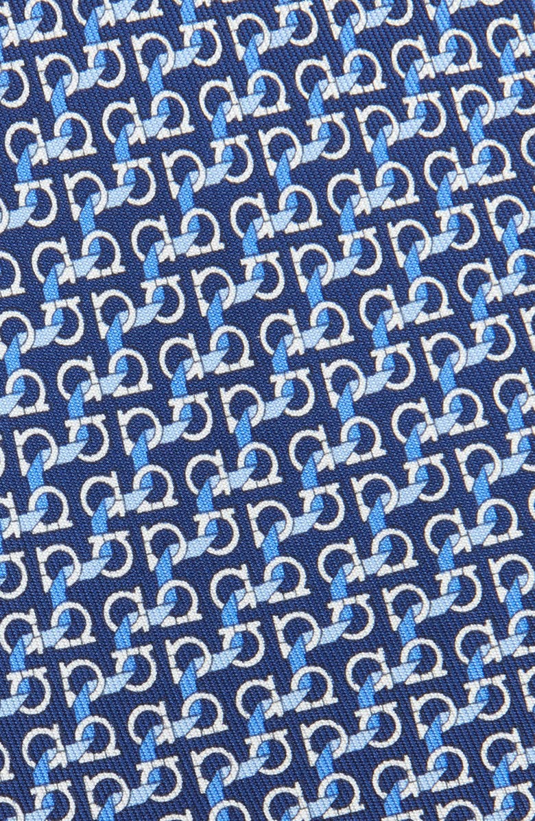FERRAGAMO Zar Gancini Print Silk Tie, Alternate, color, 