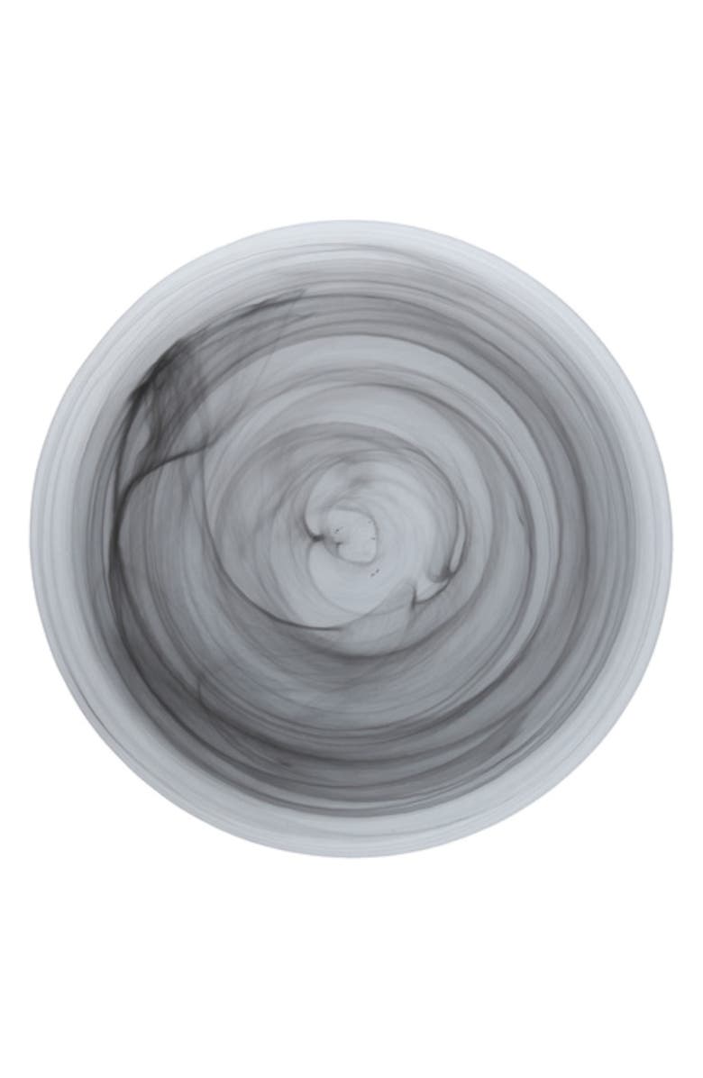 Fortessa La Jolla Set of 4 Glass Charger/Service Plates, Main, color, Grey