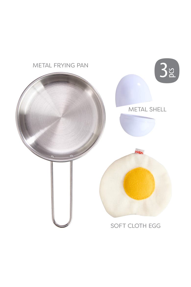 Creative Play Fried Egg & Pan Toy Playset, Alternate, color, Yellow Multi