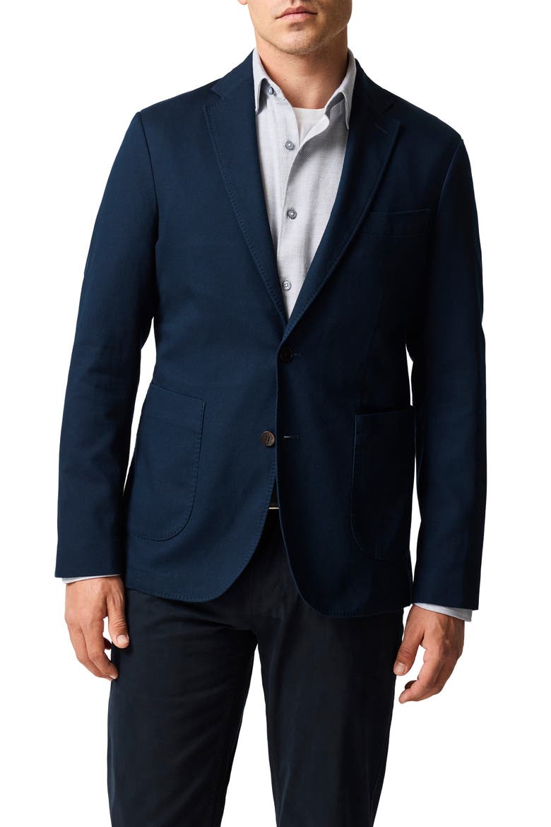 Airtex Brushed Softie Sport Coat, Main, color, NAVY