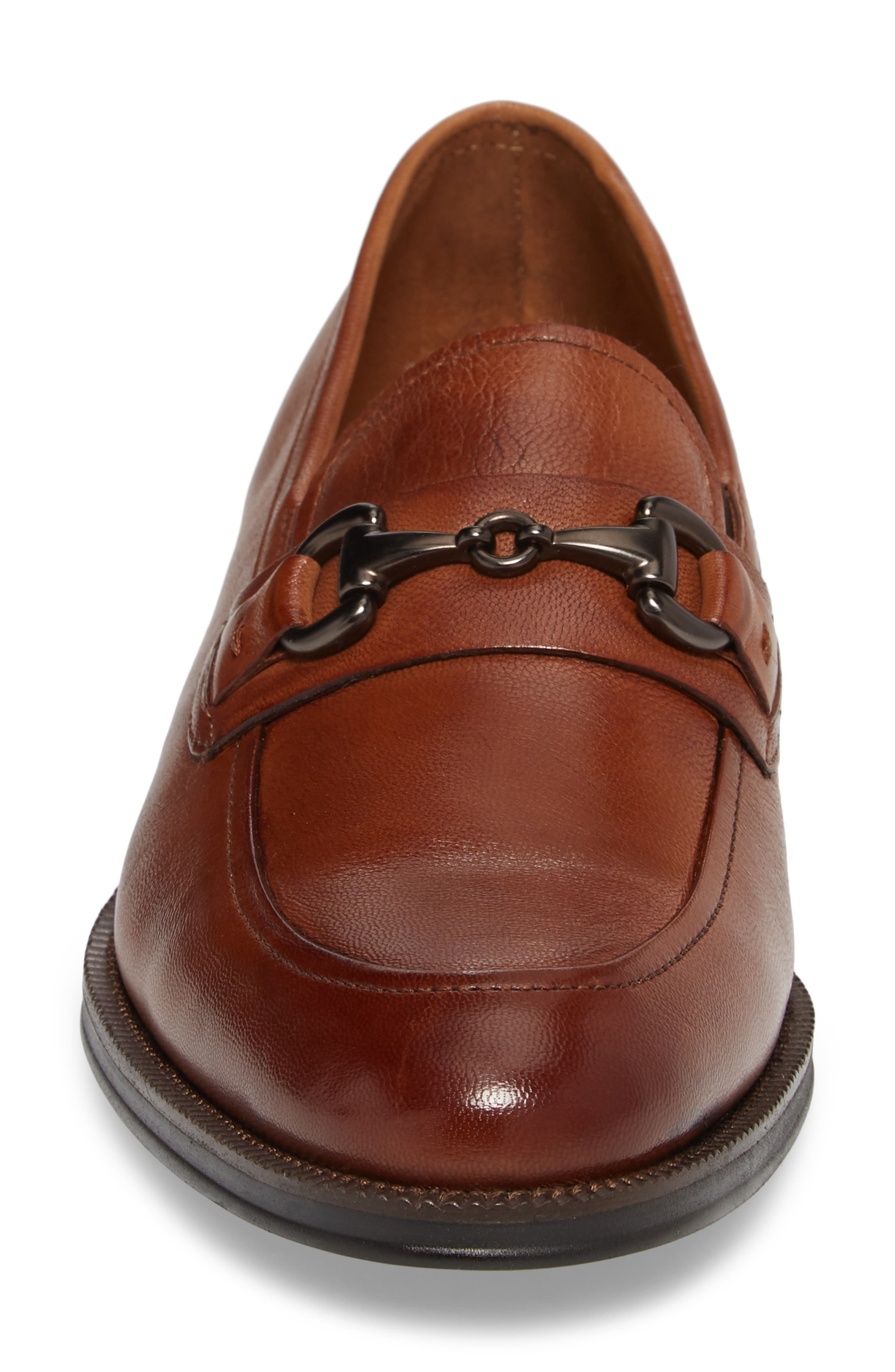 Brock Bit Loafer, Alternate, color, COGNAC LEATHER