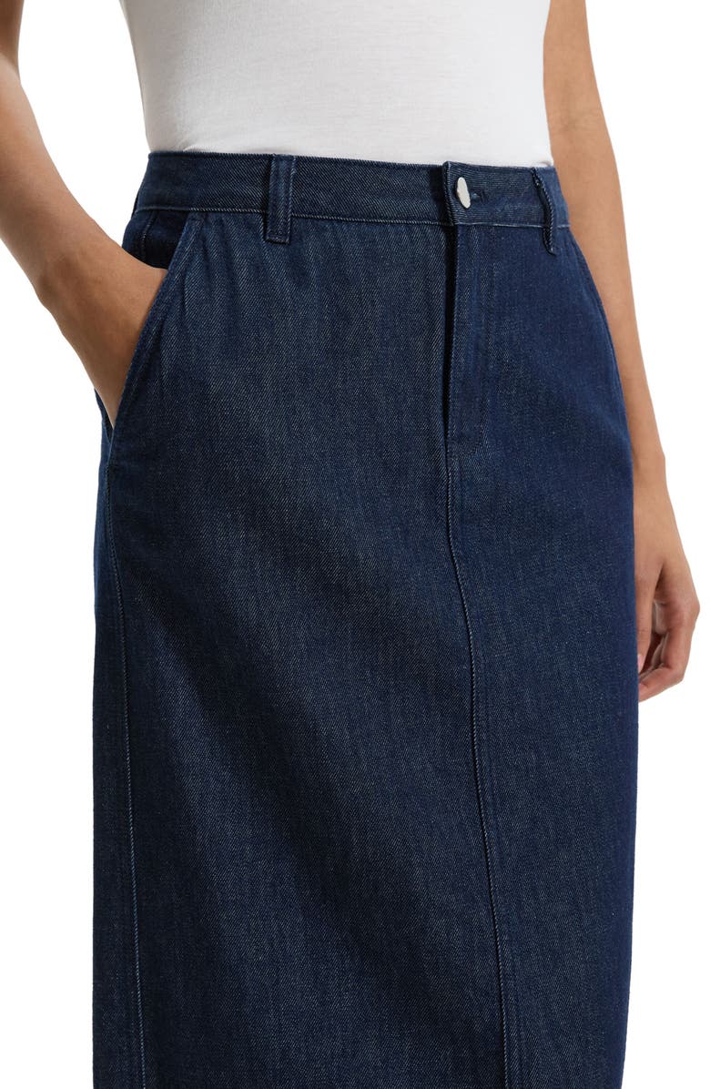 Theory Denim Maxi Skirt, Alternate, color, 