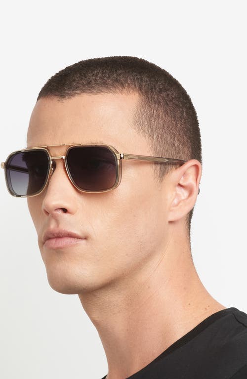 Hugo Boss Boss 55mm Rectangular Sunglasses In Gray