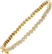 BY ADINA EDEN Lab Grown Diamond Multi Pear Bezel Bangle 14K