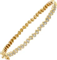BY ADINA EDEN Lab Grown Diamond Multi Pear Bezel Bangle 14K