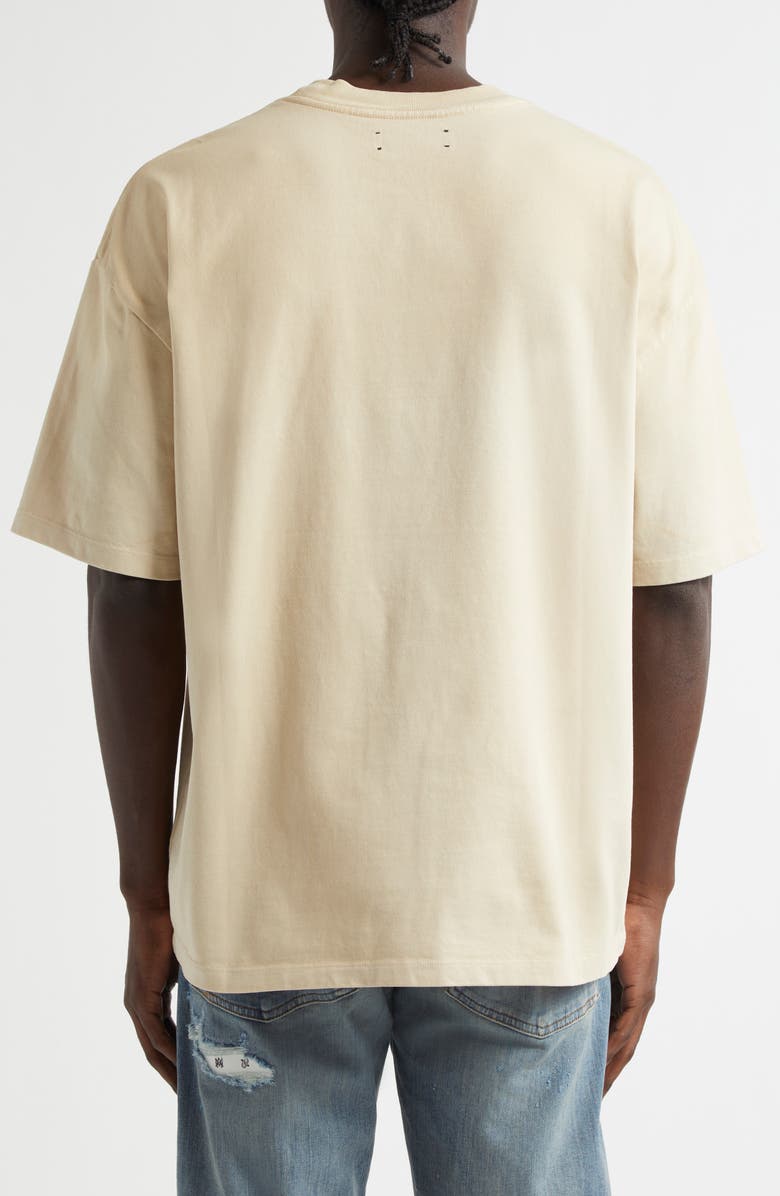 AMIRI Pegasus Oversize Cotton Graphic T-Shirt, Alternate, color, Alabaster