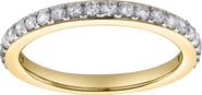 LuvMyJewelry Lina 14K Gold Round Diamond Studded Eternity Ring - 0.51cts