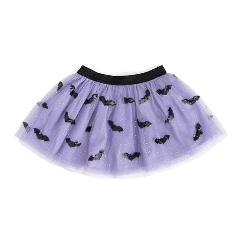 Sequin Bat Halloween Tutu Skirt