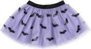 Sweet Wink Sequin Bat Halloween Tutu Skirt