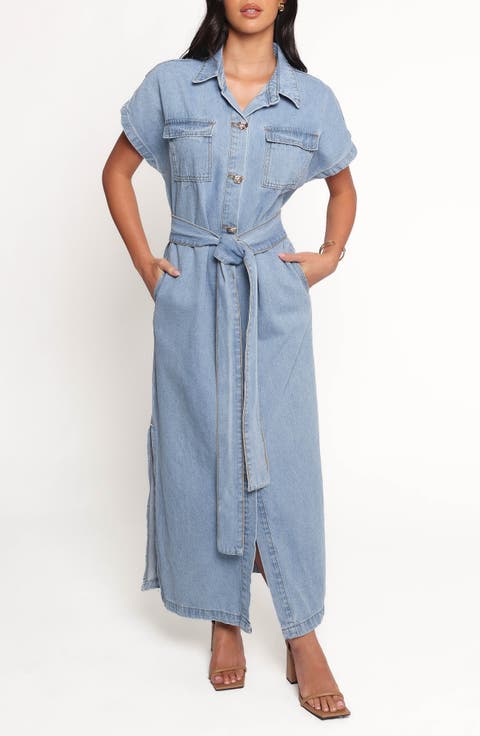 Griffin Tie Waist Shirtdress