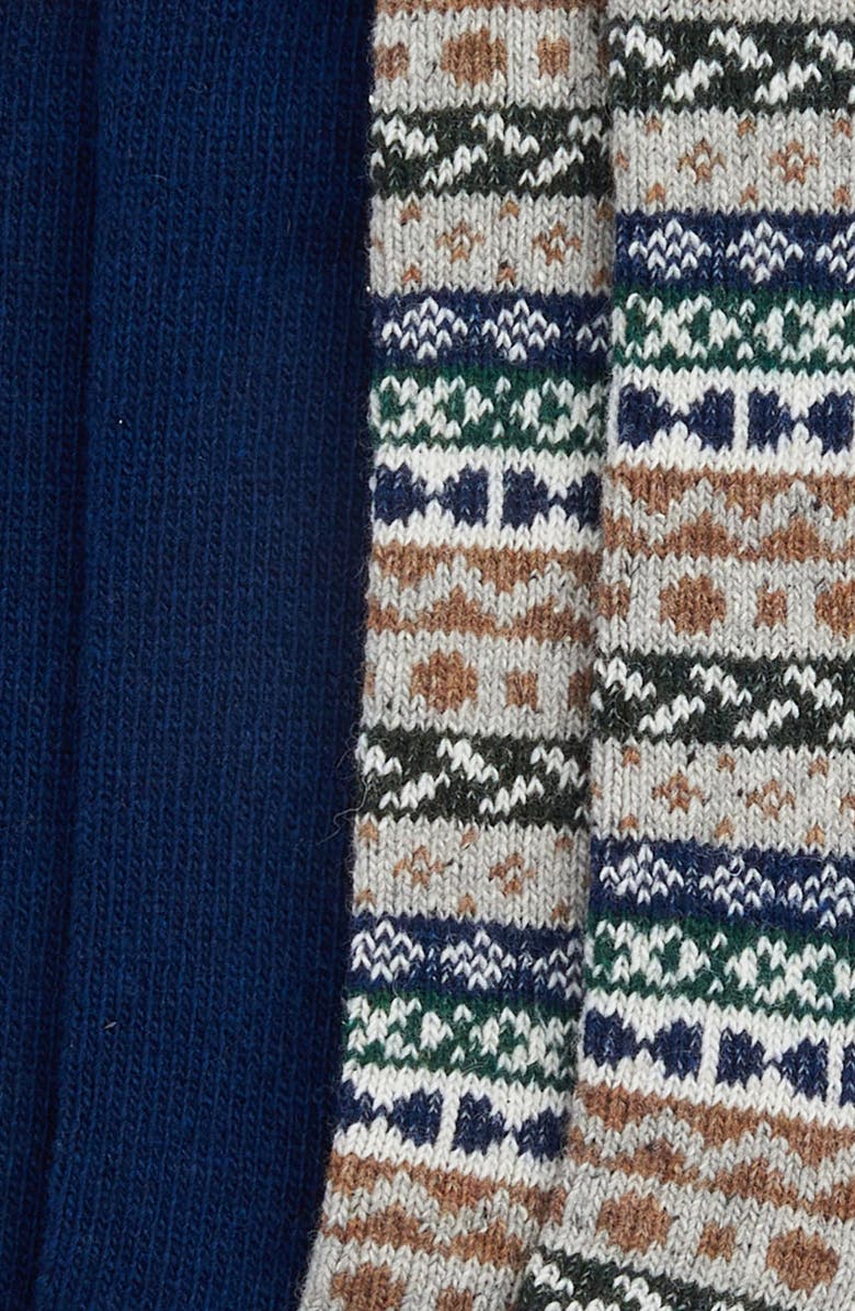 Barbour 2-Pack Wool Blend Crew Socks, Alternate, color, 