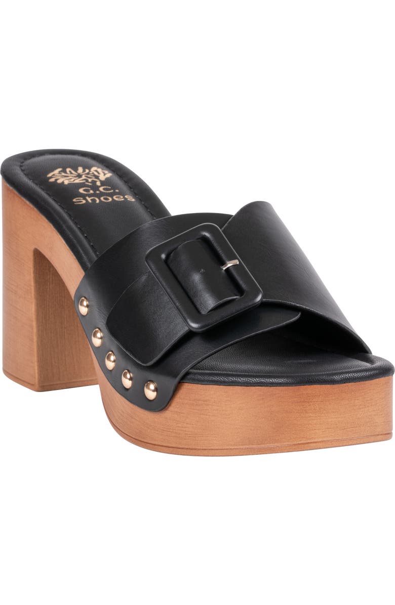 GOOD CHOICE NEW YORK York Buckle Platform Mule, Main, color, Black