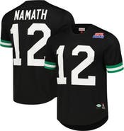 Mitchell & Ness Men's Mitchell & Ness Joe Namath Black New York Jets Retired Player Name & Number Mesh Top