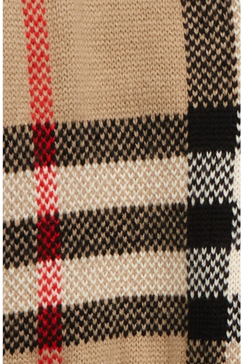 Kids' Denny Jacquard Check Wool & Cashmere Sweater, Alternate, color, ARCHIVE BEIGE IP CHK