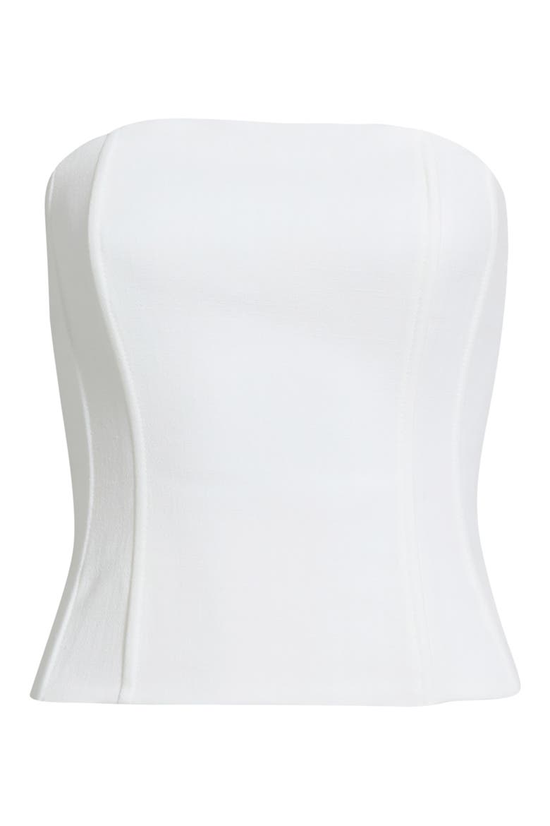 Marissa Strapless Corset Top, Alternate, color, WHITE
