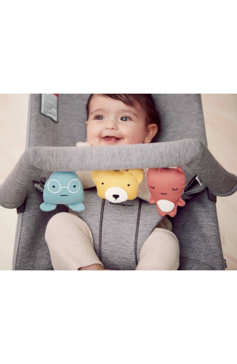 BabyBjörn Baby Bouncer Soft Friends Toy Bar, Alternate, color, Light Grey