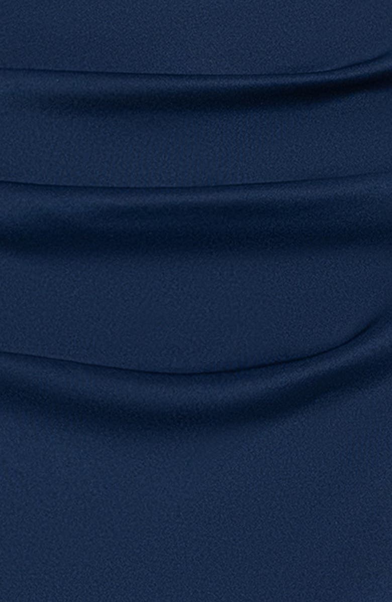 Betsy & Adam One-Shoulder Sheath Dress, Alternate, color, Navy/ Nude/ Navy