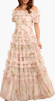 Needle & Thread Rose Lisette Off-shoulder Gown