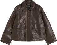 Weekend Max Mara Berbice Oversize Leather Jacket