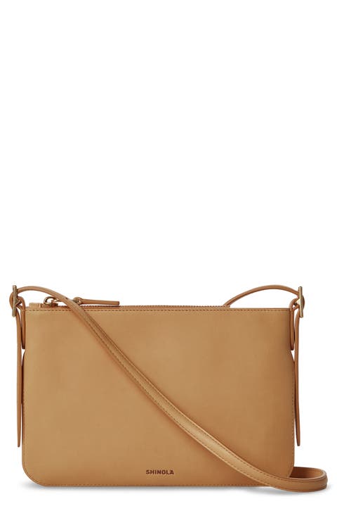 Small Bixby Accordion Leather Crossbody Bag