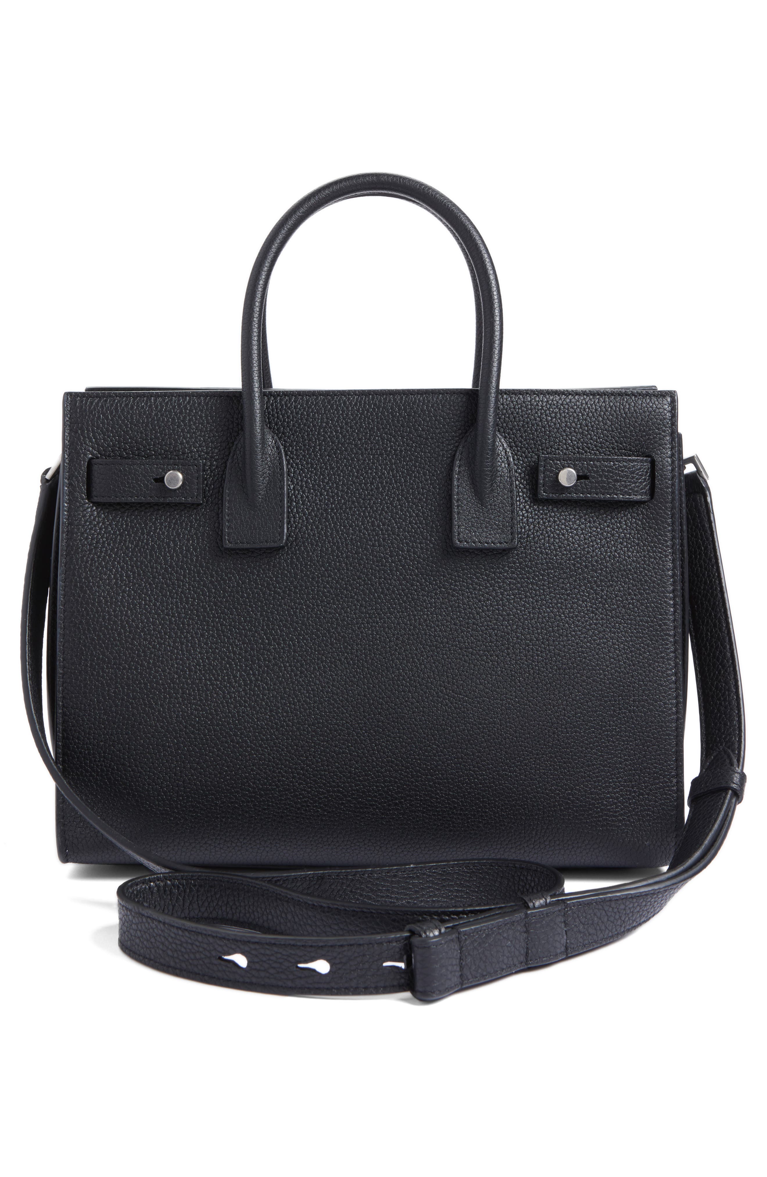 Saint Laurent Baby Sac de Jour Leather Tote, Alternate, color, 
