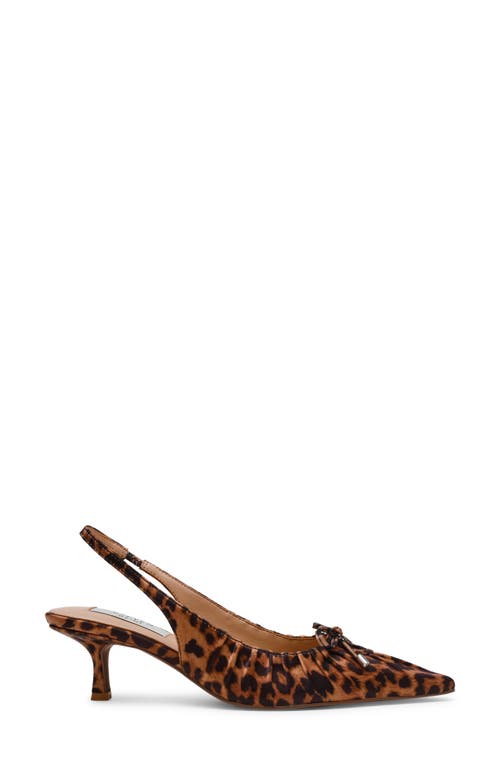 Steven New York Blume Pointed Toe Slingback Pump In Leopard