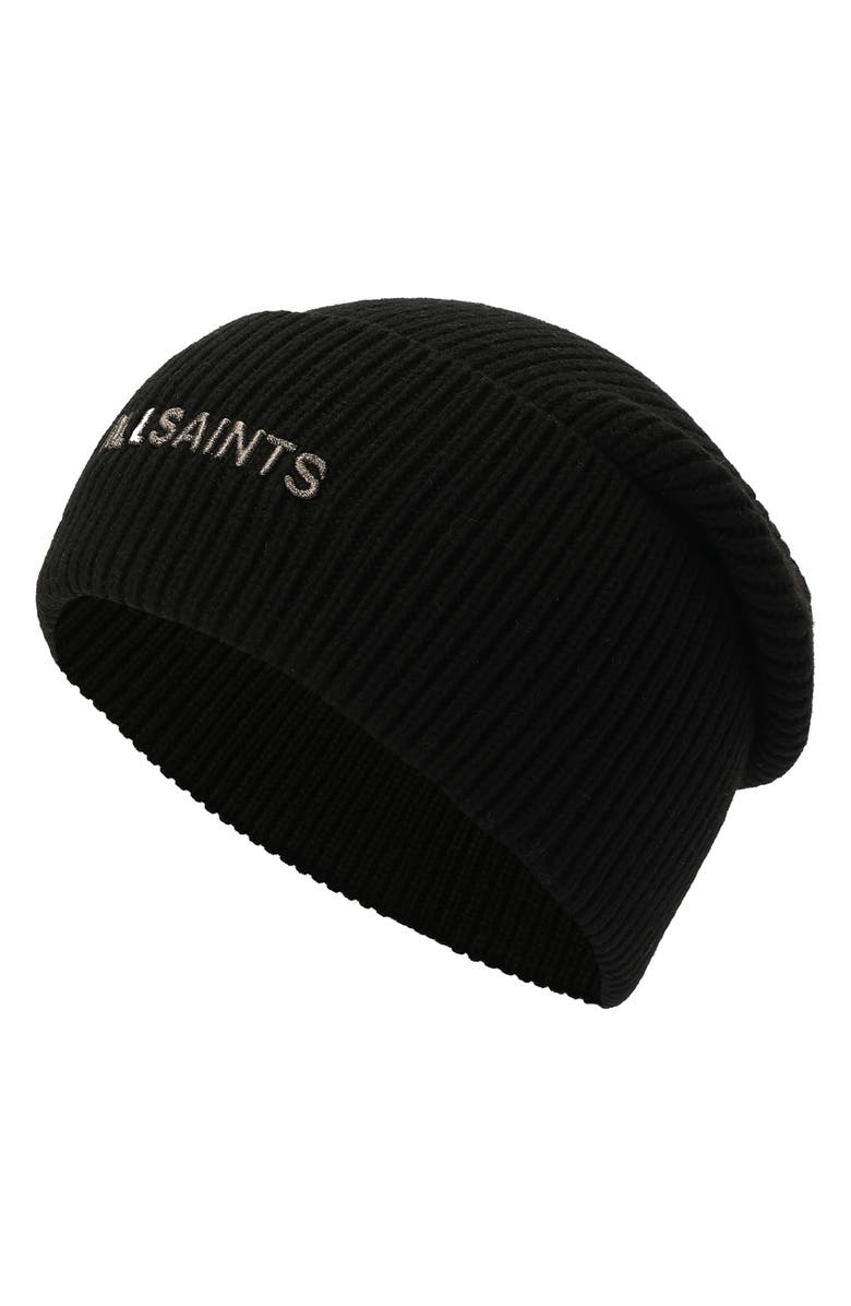 AllSaints Underground Rib Beanie, Alternate, color,