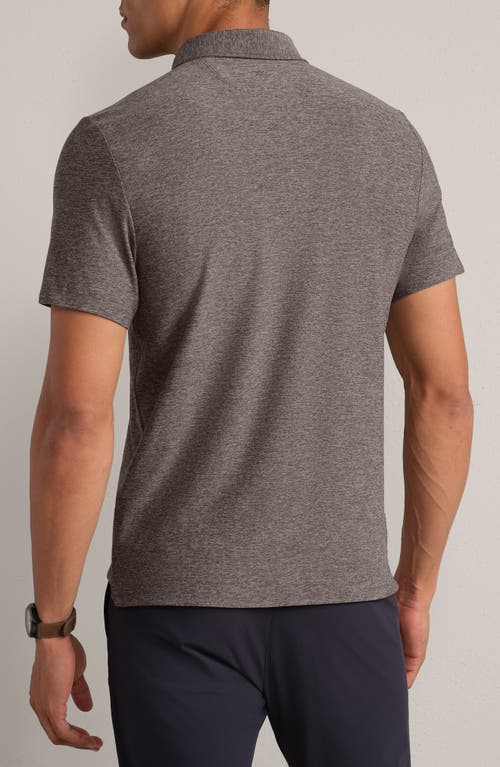 Rhone Wfh Knit Polo In Gray