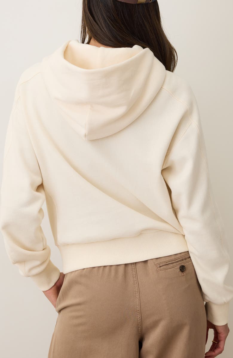 Marine Layer Cloud 9 Fleece Hoodie, Alternate, color, Antique White