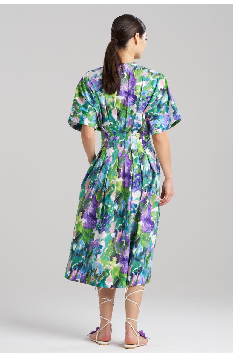 Natori AYAME Pleat Release Dress, Alternate, color, Multi