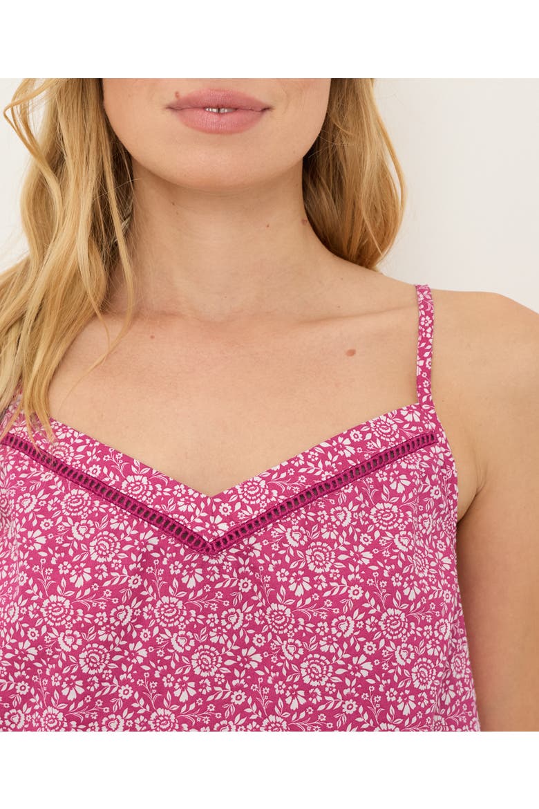 Organic Cotton Breezy Sleep Cami, Alternate, color, Block Print Pink