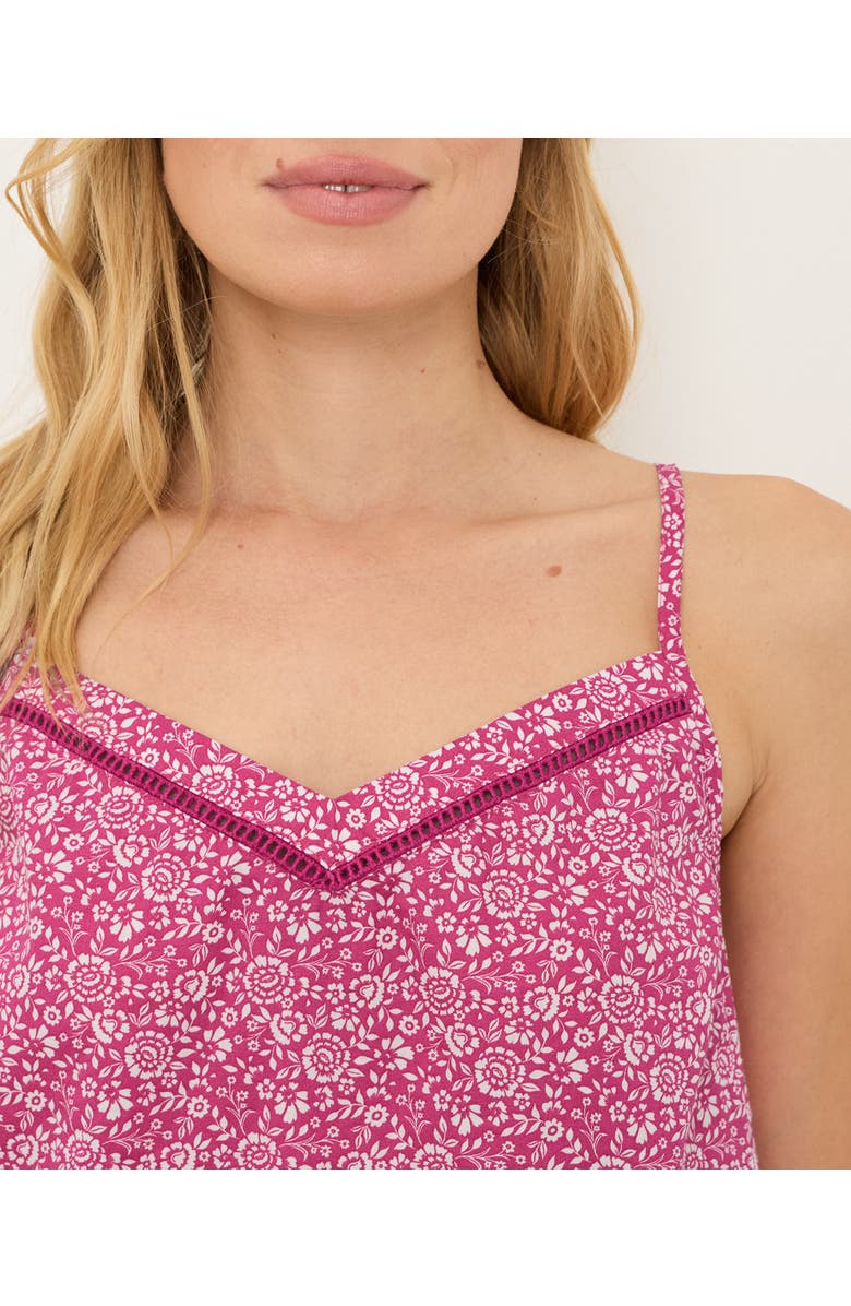 Pact Organic Cotton Breezy Sleep Cami, Alternate, color, Block Print Pink