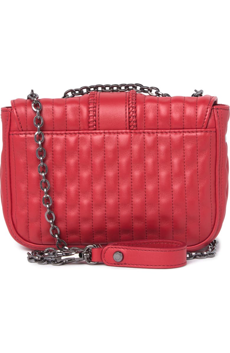Longchamp Quilted Chain Strap Shoulder Bag, Alternate, color, Red