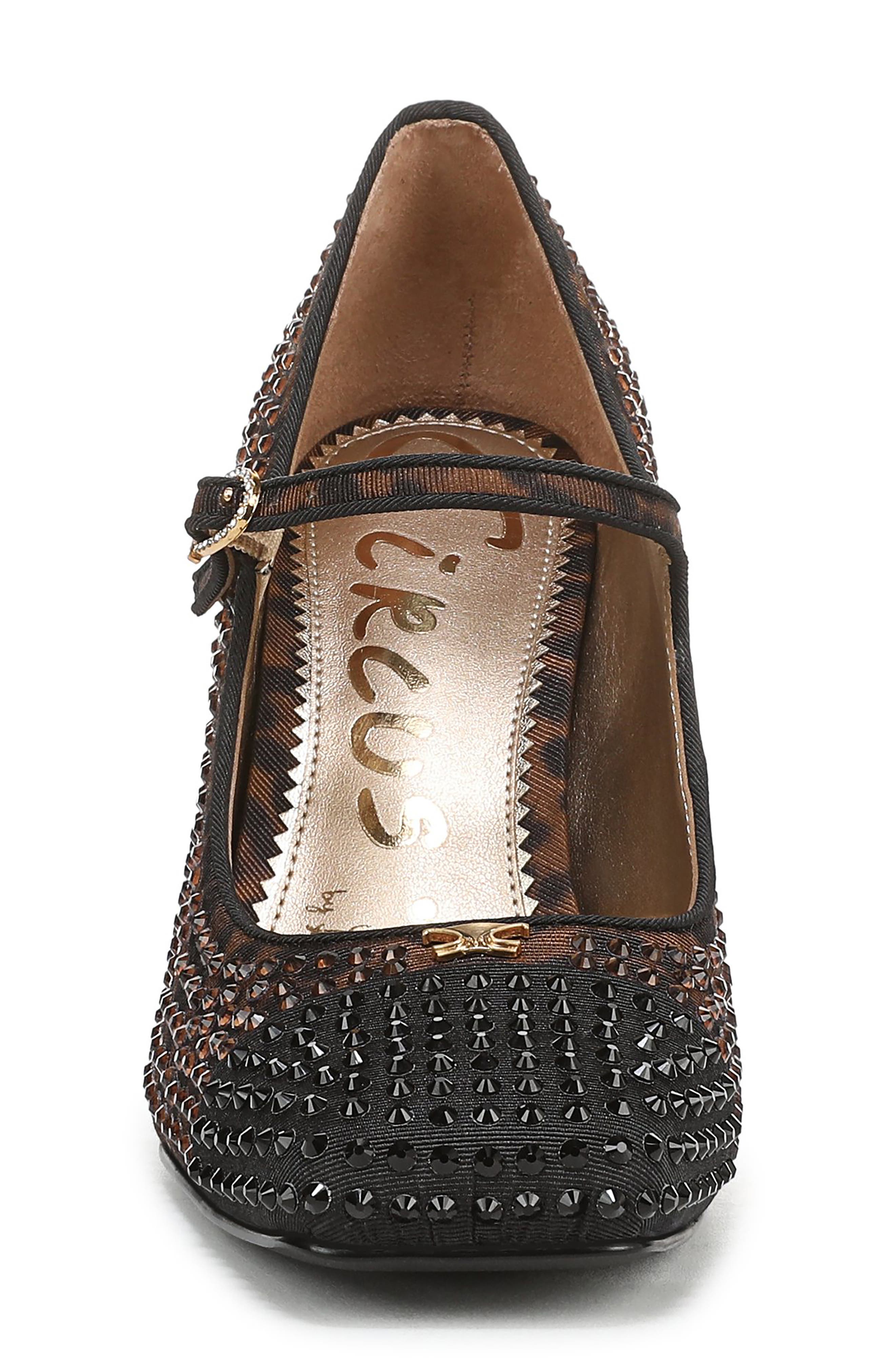 Circus NY by Sam Edelman Elora Glitz Mary Jane Pump, Alternate, color, Black/ Cognac