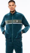 Sergio Tacchini Forato Velour Track Jacket
