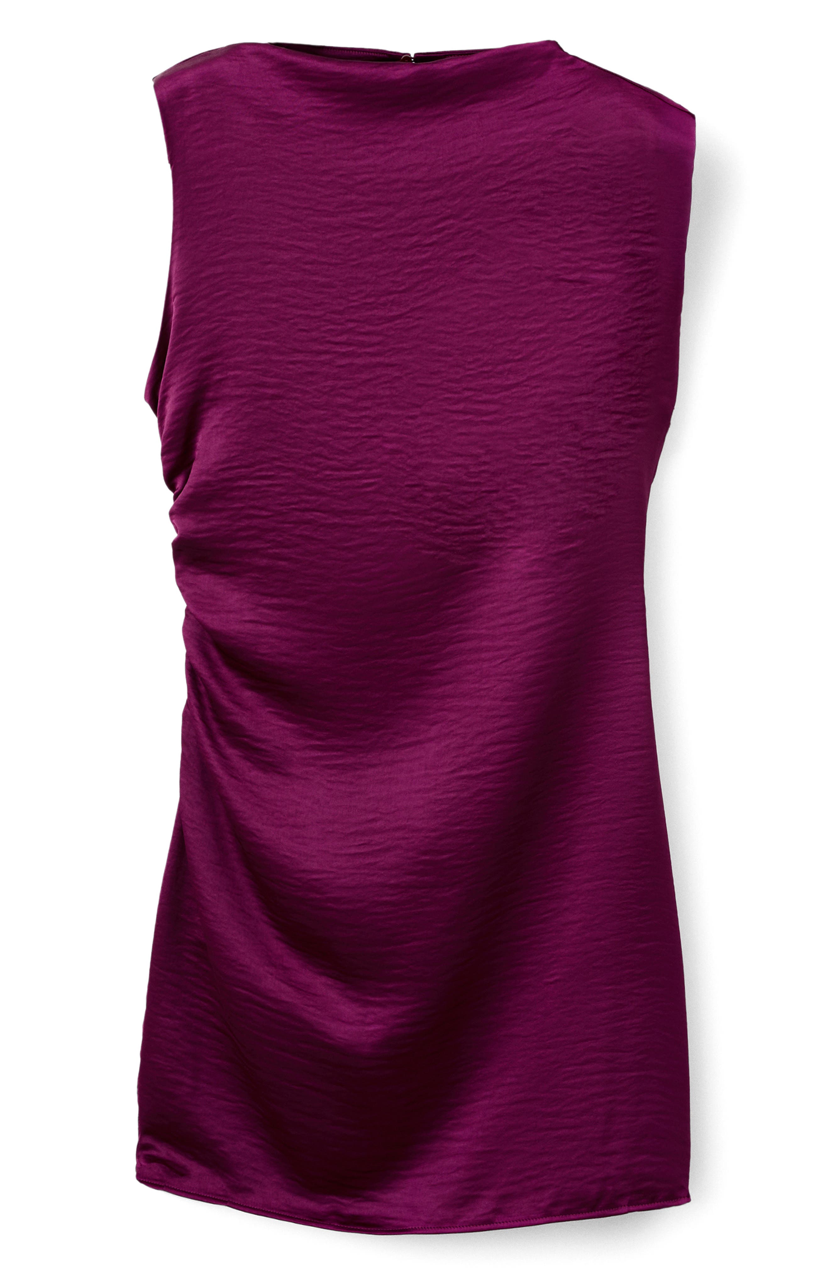 MANGO Sori Metallic Draped Minidress