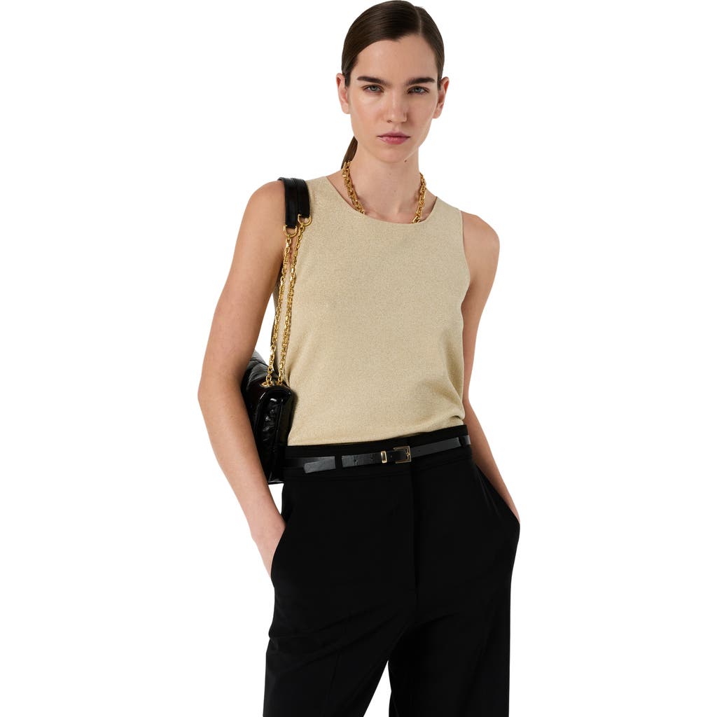 GERARD DAREL Luana Round Neck Knit Vest in Mustard at Nordstrom, Size Large/x-Large