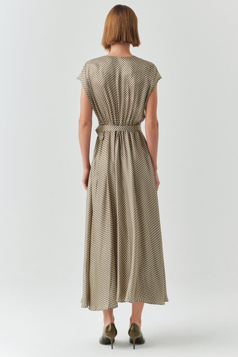 Leslie Midi Dress, Alternate, color, Beige Patterned